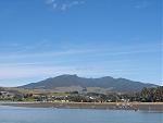 Raglan, Waikato, New Zealand looking towards Mt Pirongia